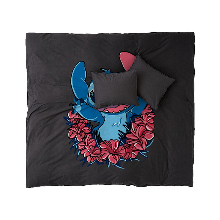 Stitch In The Flowers, Lilo and Stitch Duvet Cover Set