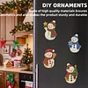 10PCS DIY Pearl Diamond Painting Christmas Fridge Magnets, Sparkling Rhinestone Refrigerator Magnet Craft Kit for Home Decor & Gifts