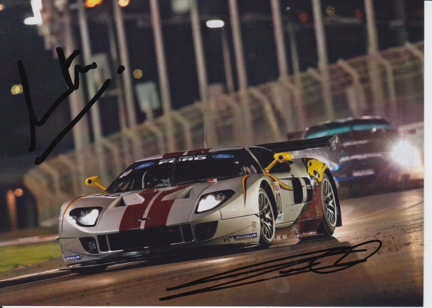 Bas Leinders and Maxime Martin Hand Signed 7x5 Photo Poster painting - FIA GT Championship.