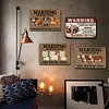 4PCS Farm Warning Signs - Vintage Metal Signs - 20*30cm/30*40cm - Warning&Farm