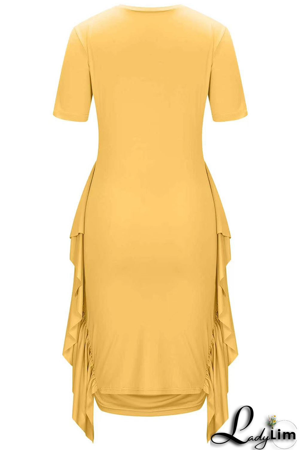 Grey Casual Print Tassel O Neck Pencil Skirt Dresses