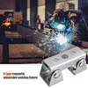 Magnetic V Type Welding Jig Clamps Adjustable V Pads F-Clamp Fixture Holder