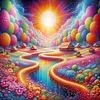 5D DIY Full Round Drill Diamond Painting Landscape Kit Home Decor Art 30x30cm