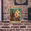 Cowgirl - Vintage Metal Signs - 20*30cm