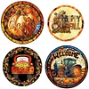 4pcs Diamond Painting -DIY Round Drill Autumn Pumpkin