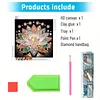 White Lotus speziell geformte 5D-DIY-Teilbohrer-Diamant-Kunstkit-Dekoration 30x30cm