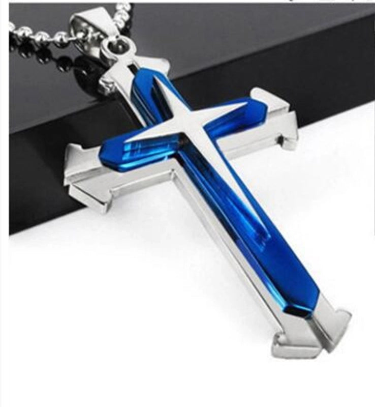 Minimalist Cross Alloy Plating Unisex Pendant Necklace