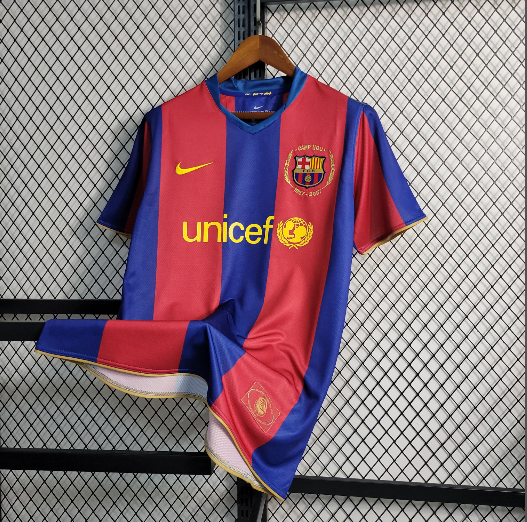 2007-2008 Barcelona Retro Home Football shirt 