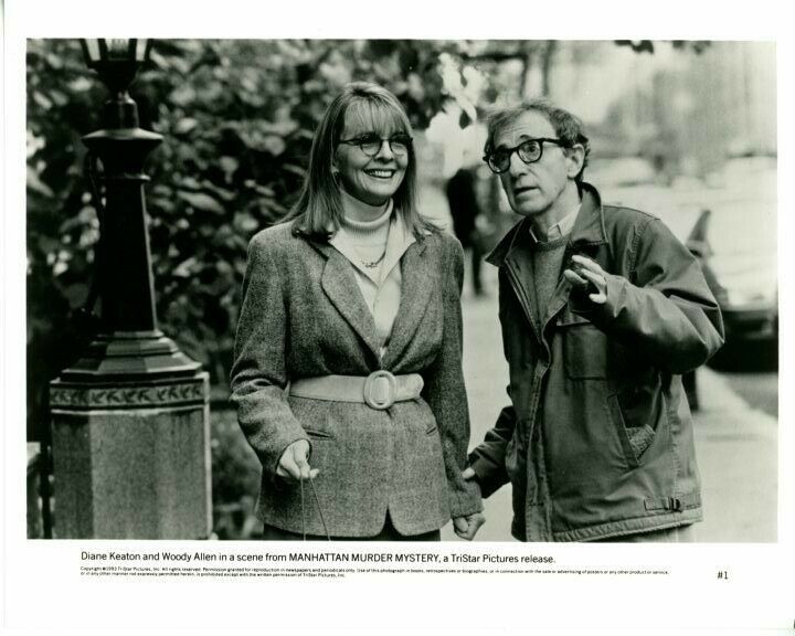 Diane Keaton Woody Allen Manhattan Murder Mystery Original Press 8X10 Photo Poster painting