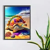 >SALE<5D DIY Full Round Drill Diamond Painting Kit Beach Turtle Decoration (sz4245)
