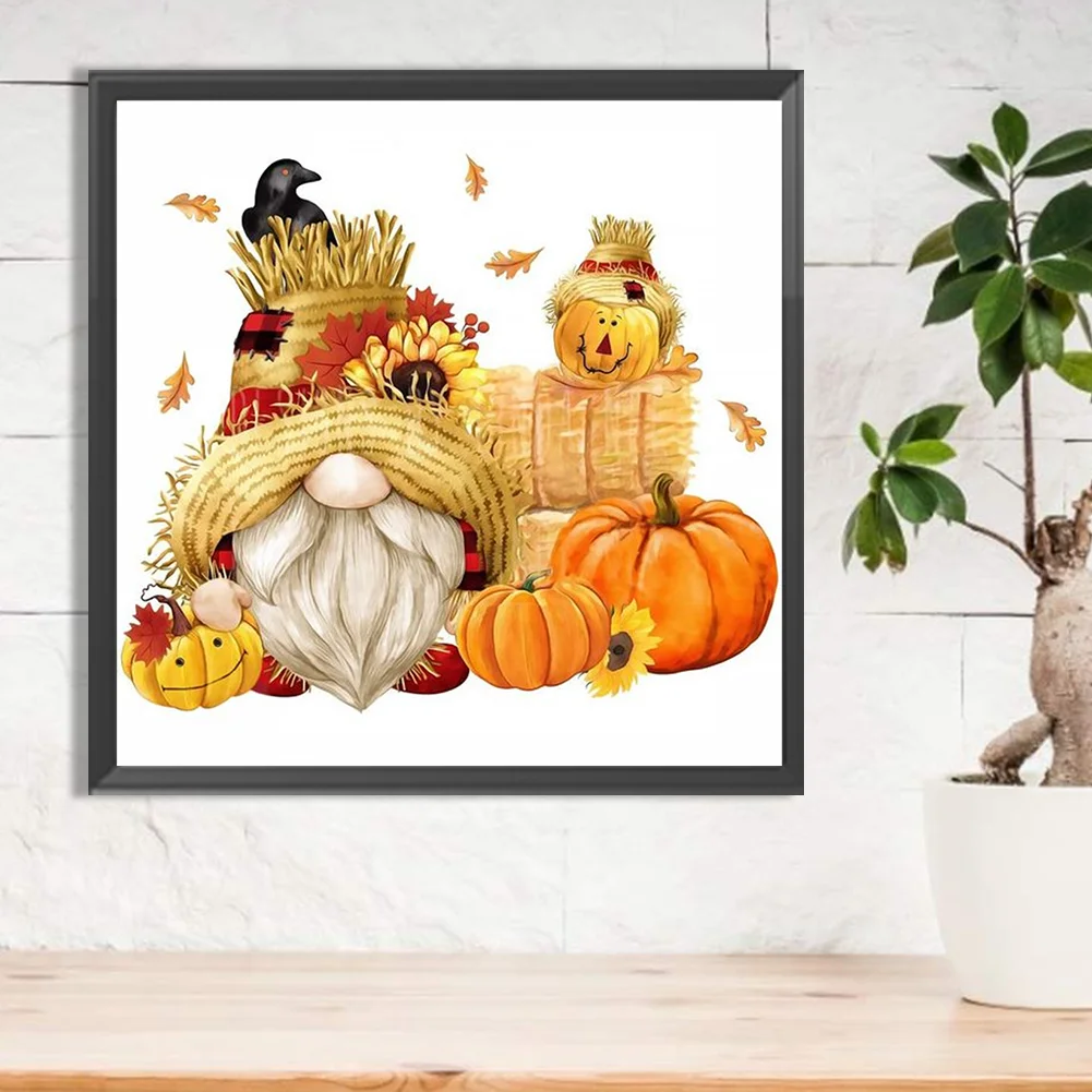 Diamond Painting - Full Round Drill - Pumpkin Goblin(Canvas|30*30cm)