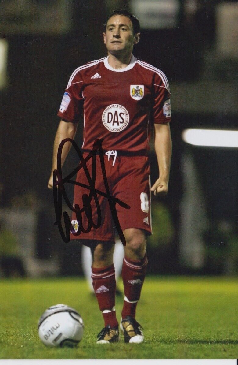 BRISTOL CITY HAND SIGNED LEE JOHNSON 6X4 Photo Poster painting.