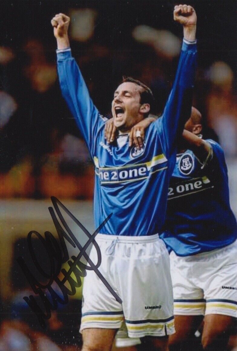 DON HUTCHISON HAND SIGNED 6X4 Photo Poster painting EVERTON FOOTBALL AUTOGRAPH