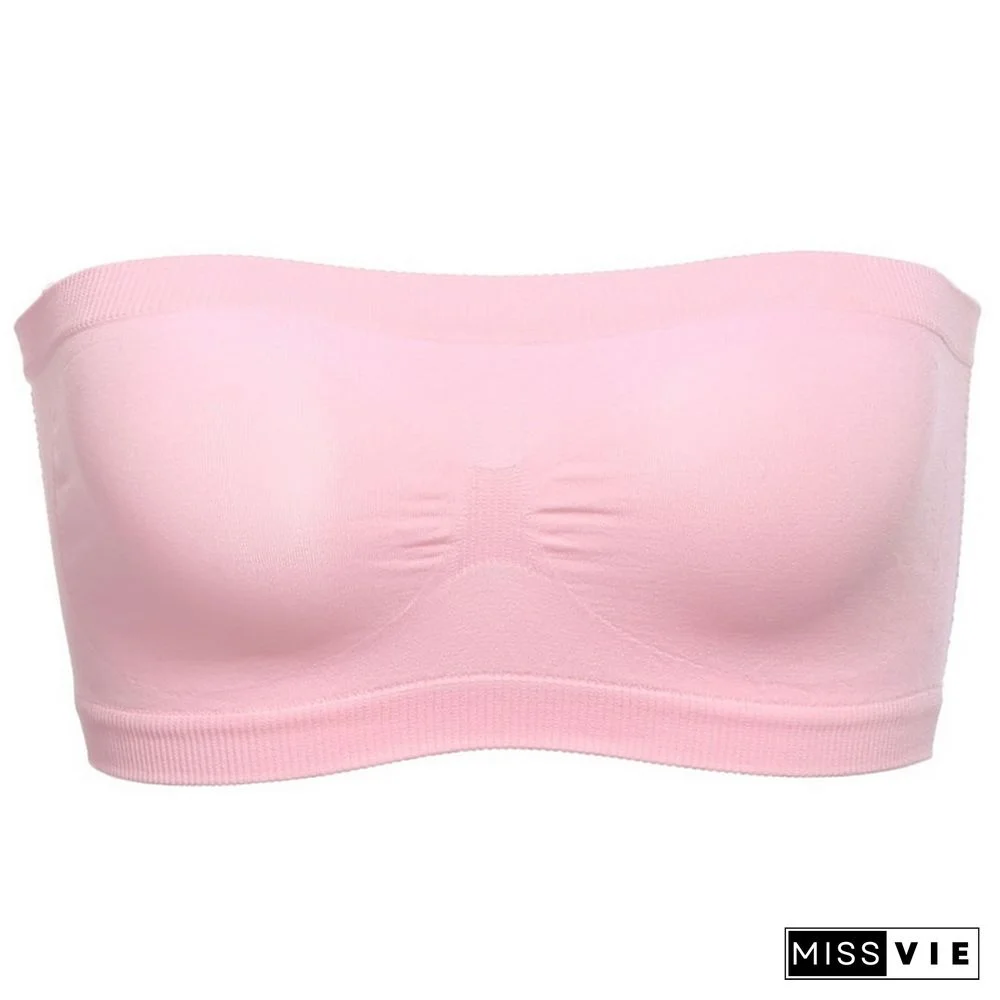 Sexy Lace Bralette Tube Tops Bandeau Summer Women Lace Bra Tanks Crop Tops Bandeau Girl Underwear Solid Color Camisole Hot Sale