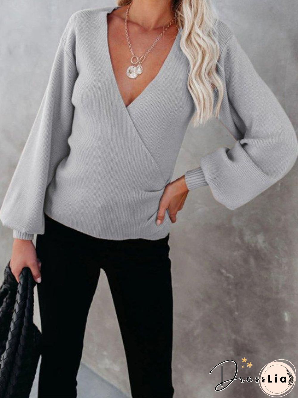Long sleeve Regular Fit Plain Simple Sweater