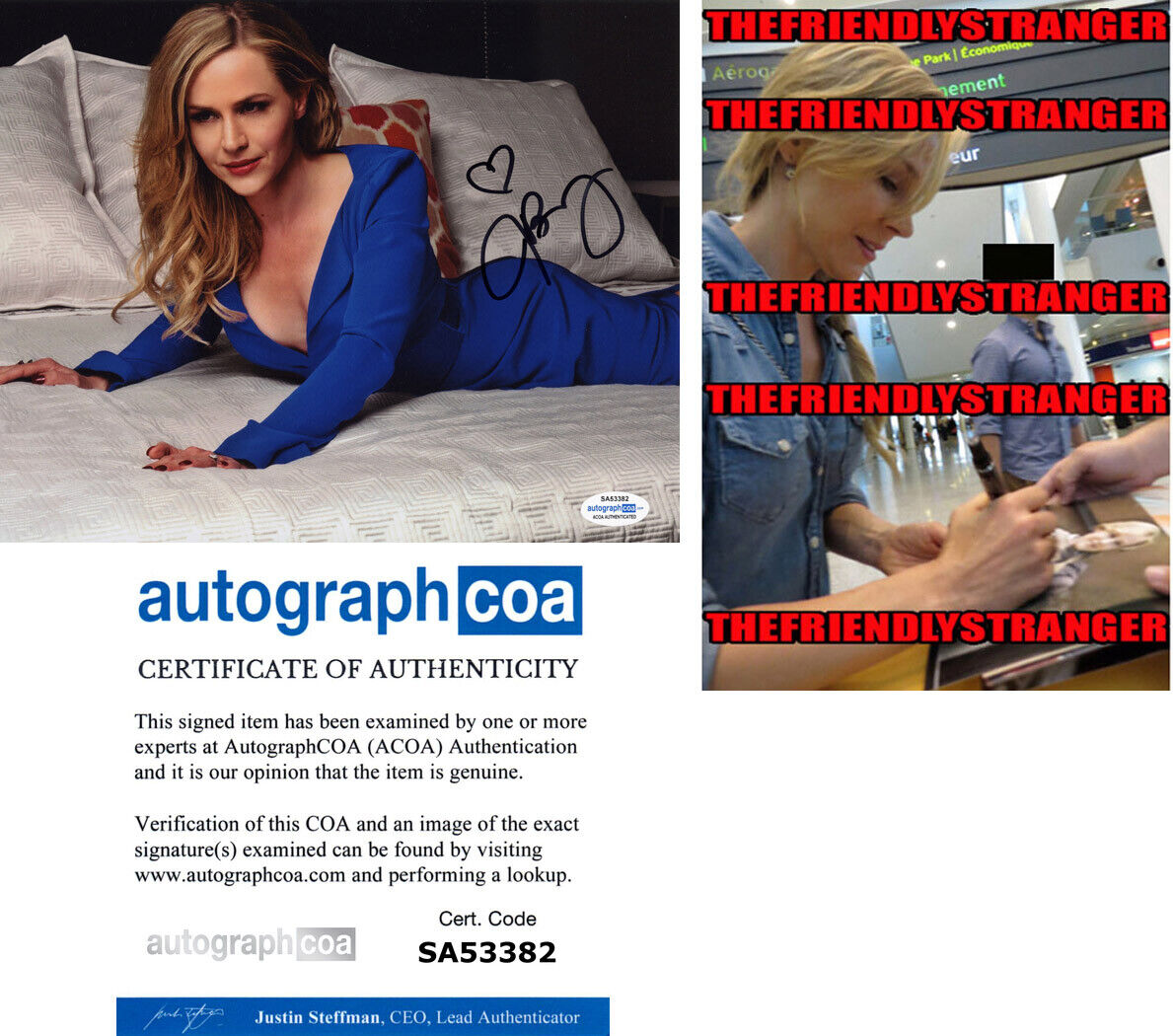 JULIE BENZ signed Autographed 8X10 Photo Poster painting s PROOF - Hot SEXY Dexter ACOA COA