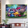 Pokemon - Runder Bohrer Diamantmalerei - 60*40CM (Große Größe)