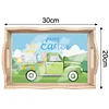 DIY Diamond Painting Wooden Tray Food Tray with Handle Living Room Decoration Easter Wooden Tray Kit