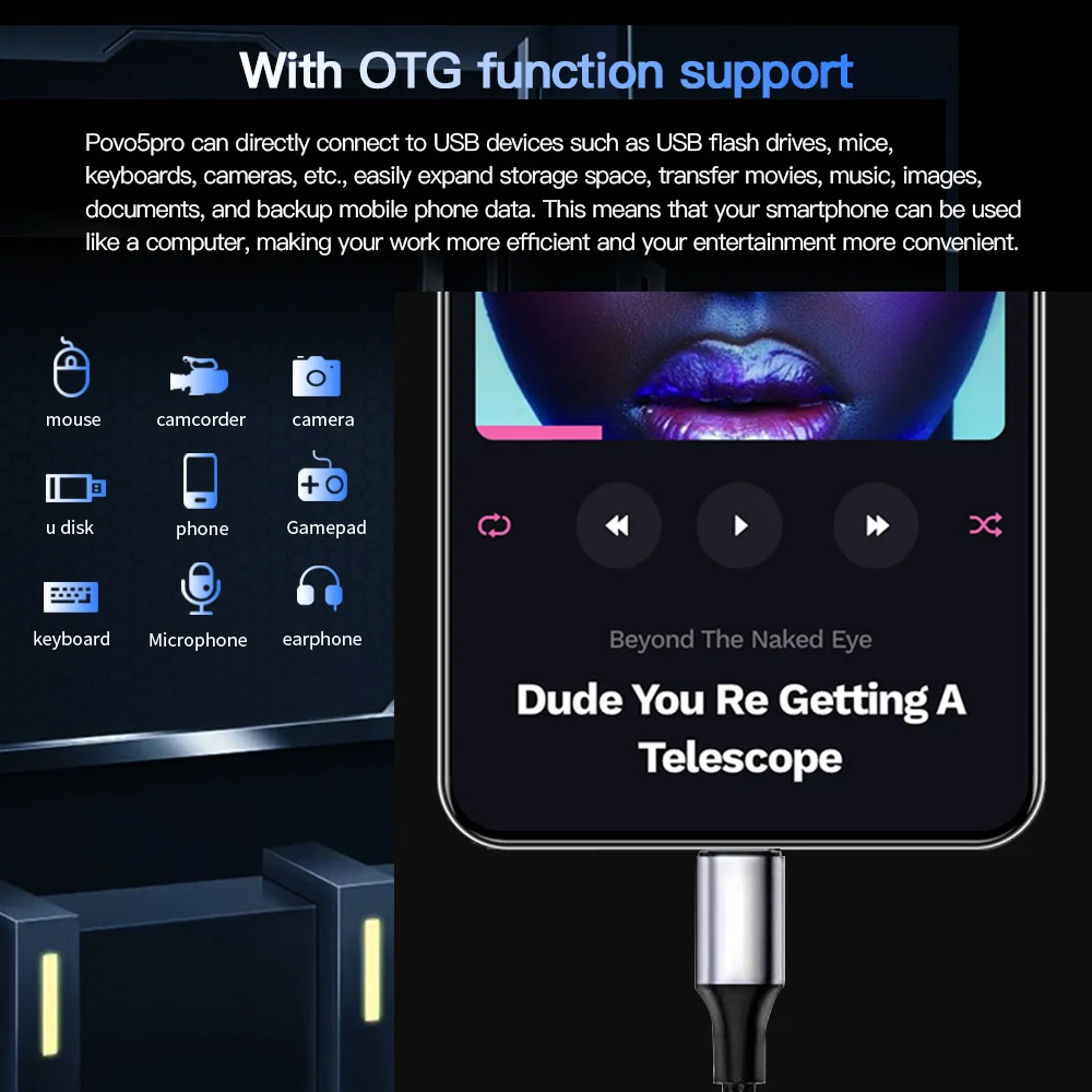 Povo5pro6.53 inch Android smartphone