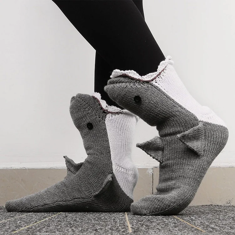 Cute Cartoon Crocodile Knit Socks - Modakawa Modakawa