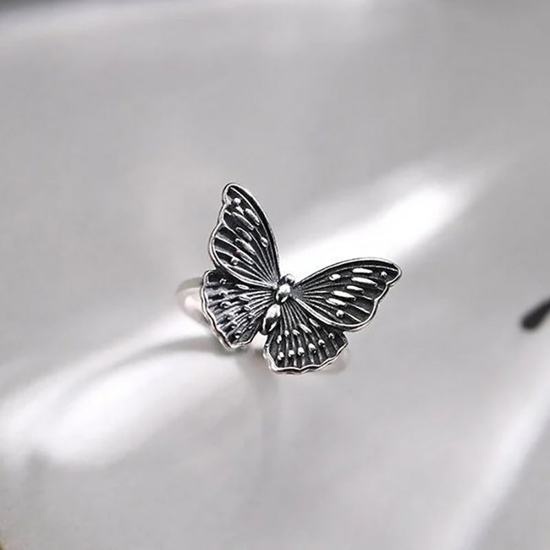 Unique Gift 🦋 Sterling Silver Vintage Butterfly Ring