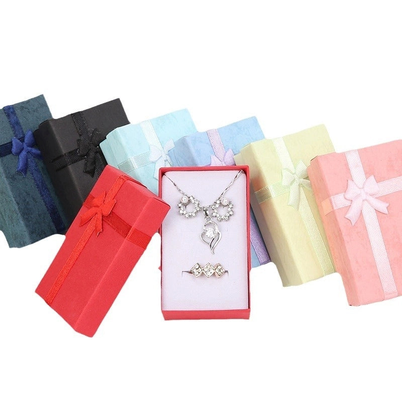 In Stock 5*8 Sky Cover Cloud Bow Jewelry Packaging Box Ring Necklace Box Jewelry Jewelry Gift Box