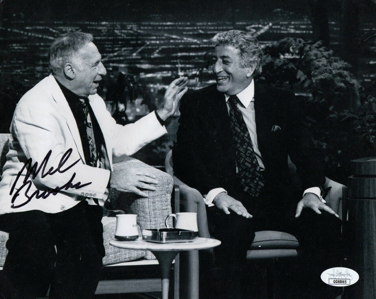 Mel Brooks Signed Autographed 8X10 Photo Poster painting Vintage Tonight Show JSA GG68665