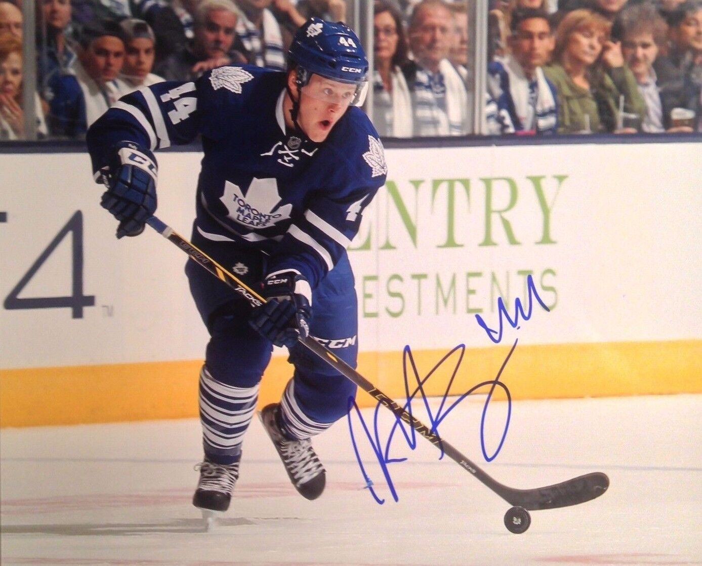 MORGAN RIELLY SIGNED 8x10 Photo Poster painting Toronto Maple Leafs autograph