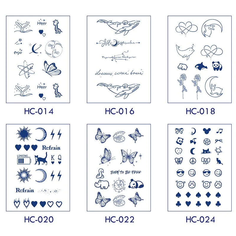 Basketball Anime Flower Butterfly Text Art Festival Cute Cool Waterproof Full Body Arm Men and Women Natural Temporary Tattoos