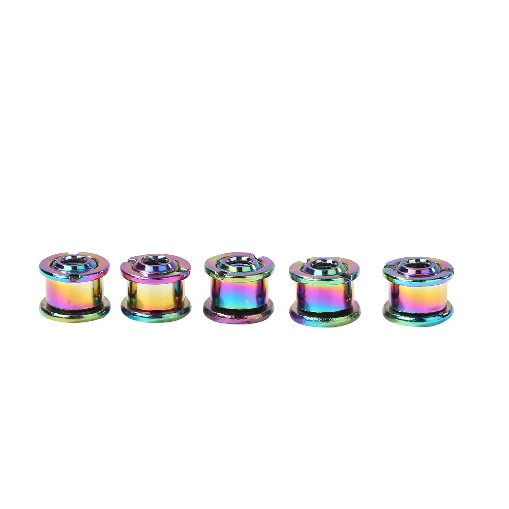 

5pcs MTB Road Bike Colorful Chainwheel Bolt Folding Bicycle Crankset Screws, 501 Original