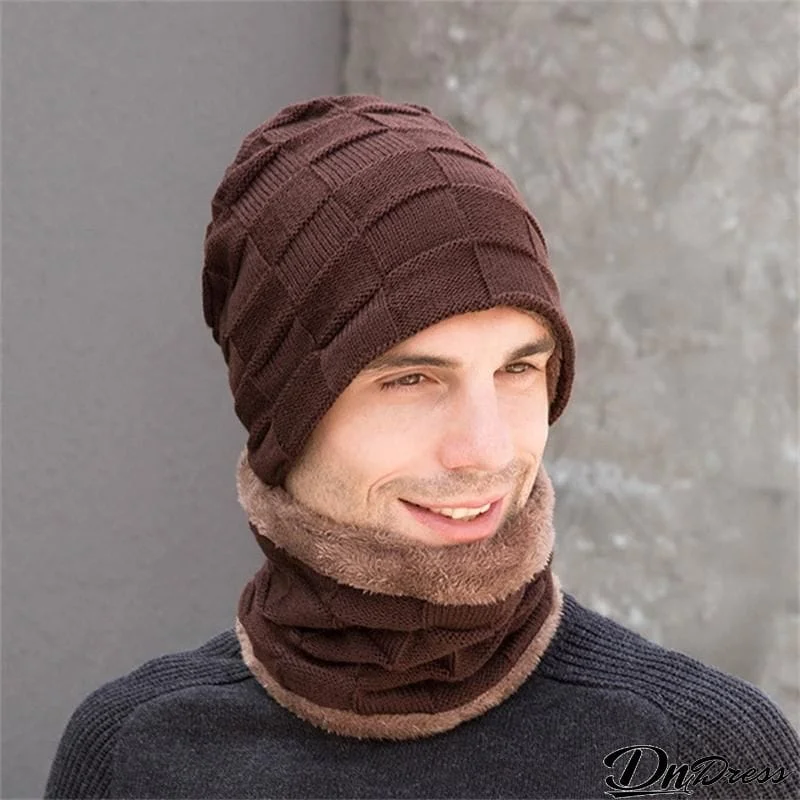 Winter Thermal Casual Outdoor Knitted Plush Hats