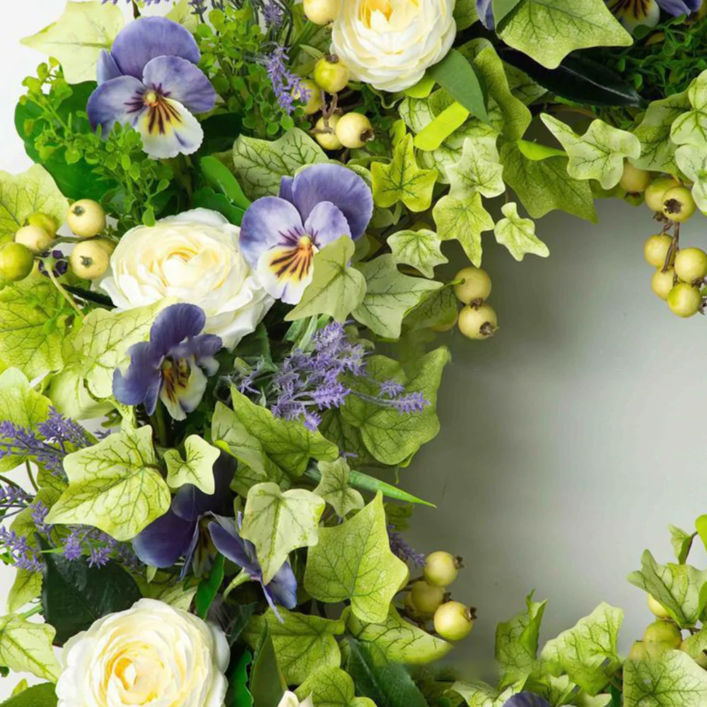 Summer Ivy Decoration Festive Simulation Wreath Hanging Ornament