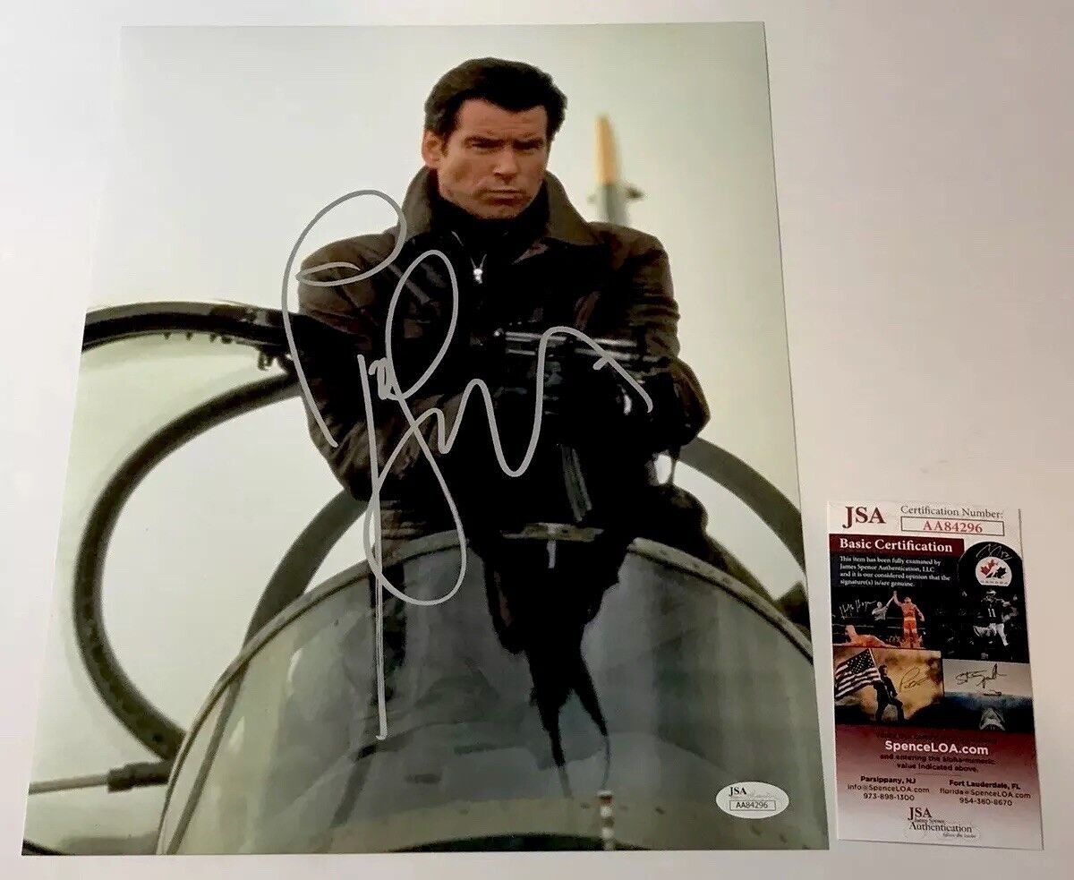 PIERCE BROSNAN Signed JAMES BOND Golden Eye 11x14 Photo Poster painting Autograph JSA COA