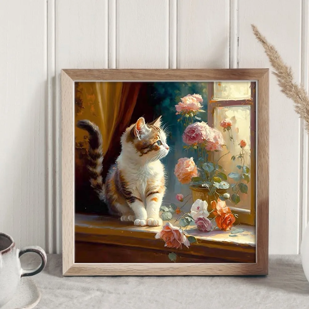 11CT Full Stamped Cross Stitch - Xmas(Canvas|50*50CM) - Eco-Friendly Cotton Thread