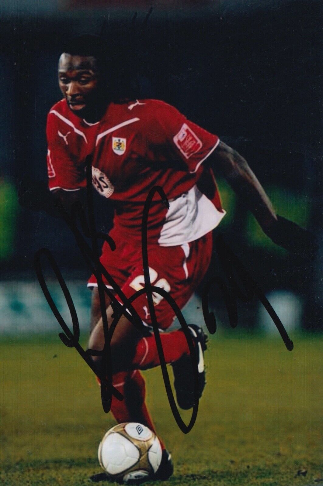 EVANDER SNO HAND SIGNED 6X4 Photo Poster painting - FOOTBALL AUTOGRAPH - BRISTOL CITY 5.