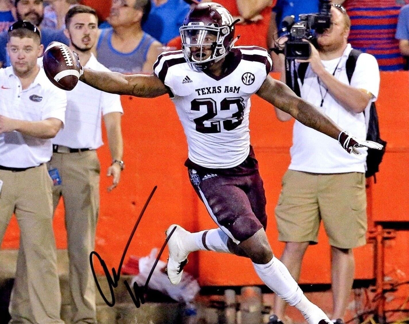 Armani Watts Texas A&M Aggies signed autographed 8x10 football Photo Poster painting d