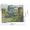 Diamond Painting-DIY Full Round Drill Train(50*40 CM)