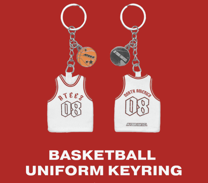 2025 ATEEZ In Your Fantasy World Tour North America basketball Keyring officialateezshop