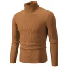 2023 Men's Turtleneck Striped Bottoming Sweater