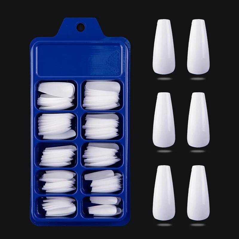 Color Card False Nail Tips Fan Transparent White Fake Nail Tips  Nail Art Practice Display Design Tools-Nail Inspo