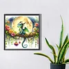 Diamond Painting -DIY Full Square Drill Moon Azure Dragon