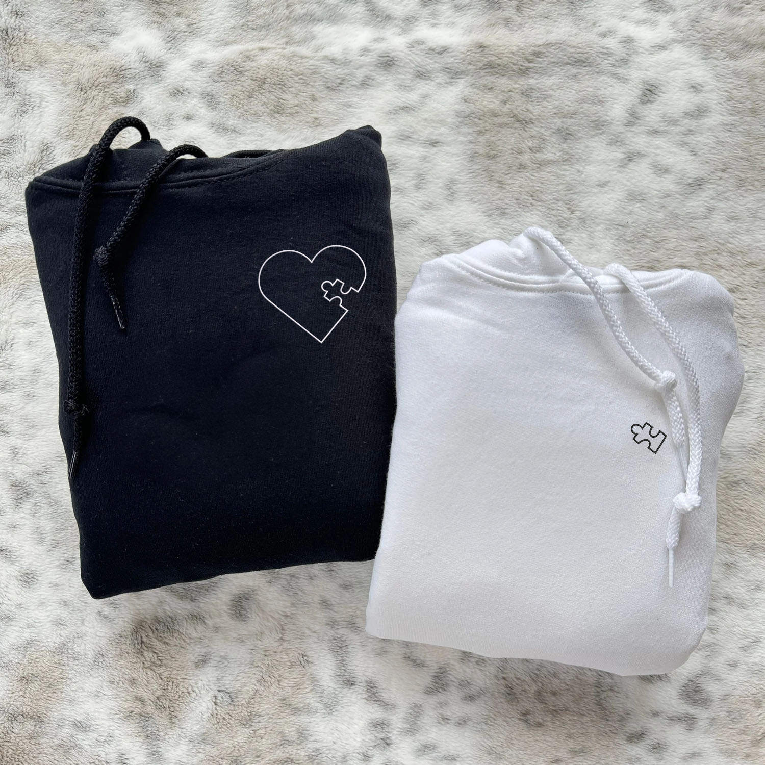 Loveyoufancy Boyfriend and Girlfriend Matching Hoodies for Couples - Custom Embroidered Sweatshirts