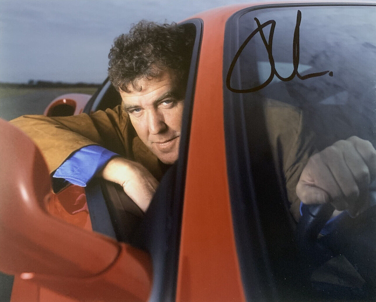 JEREMY CLARKSON HAND SIGNED 8x10 Photo Poster painting TOP GEAR SHOW AUTHENTIC AUTOGRAPH COA