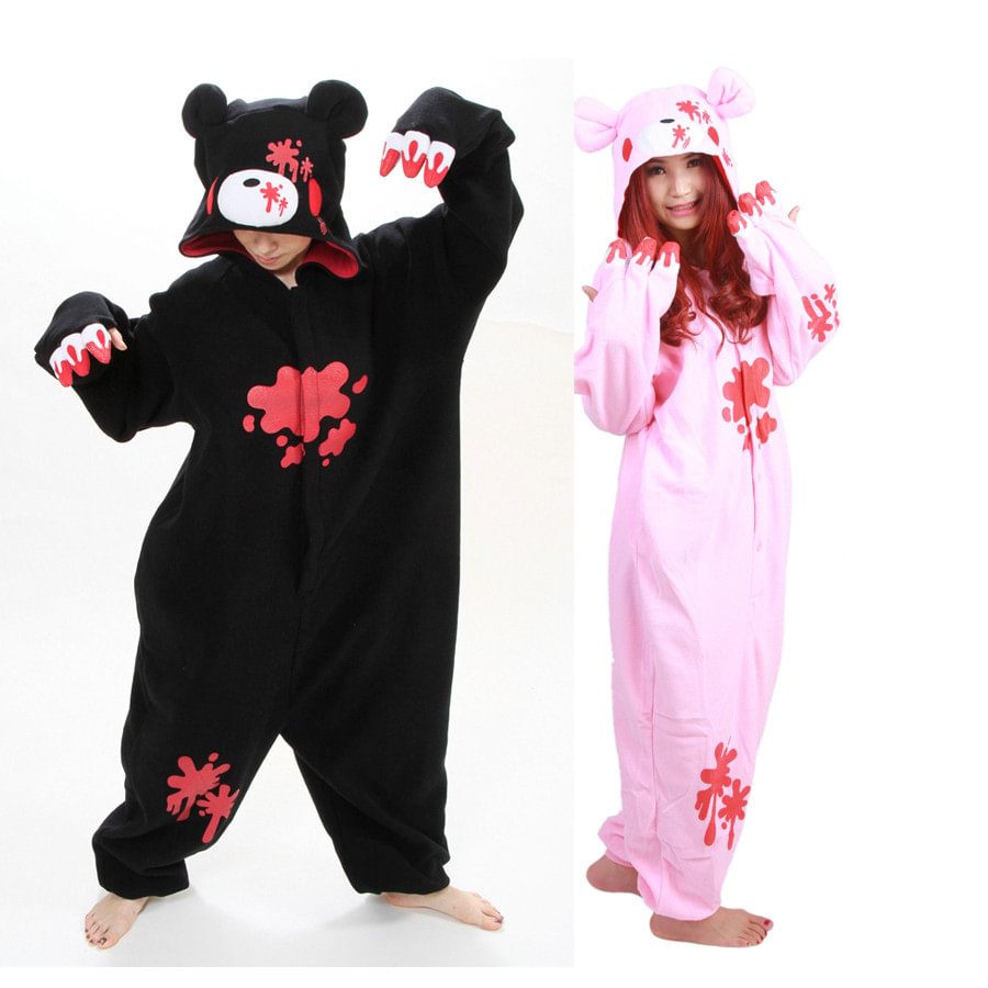 Alice in Wonderland Bear Kigurumi Onesies Pajamas Costume-Pajamasbuy
