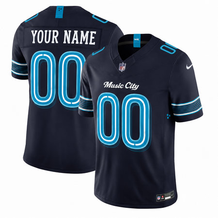 Men's Tennessee Titans Navy 2026 Rivalries Collection Vapor F.U.S.E. Limited Custom Jersey