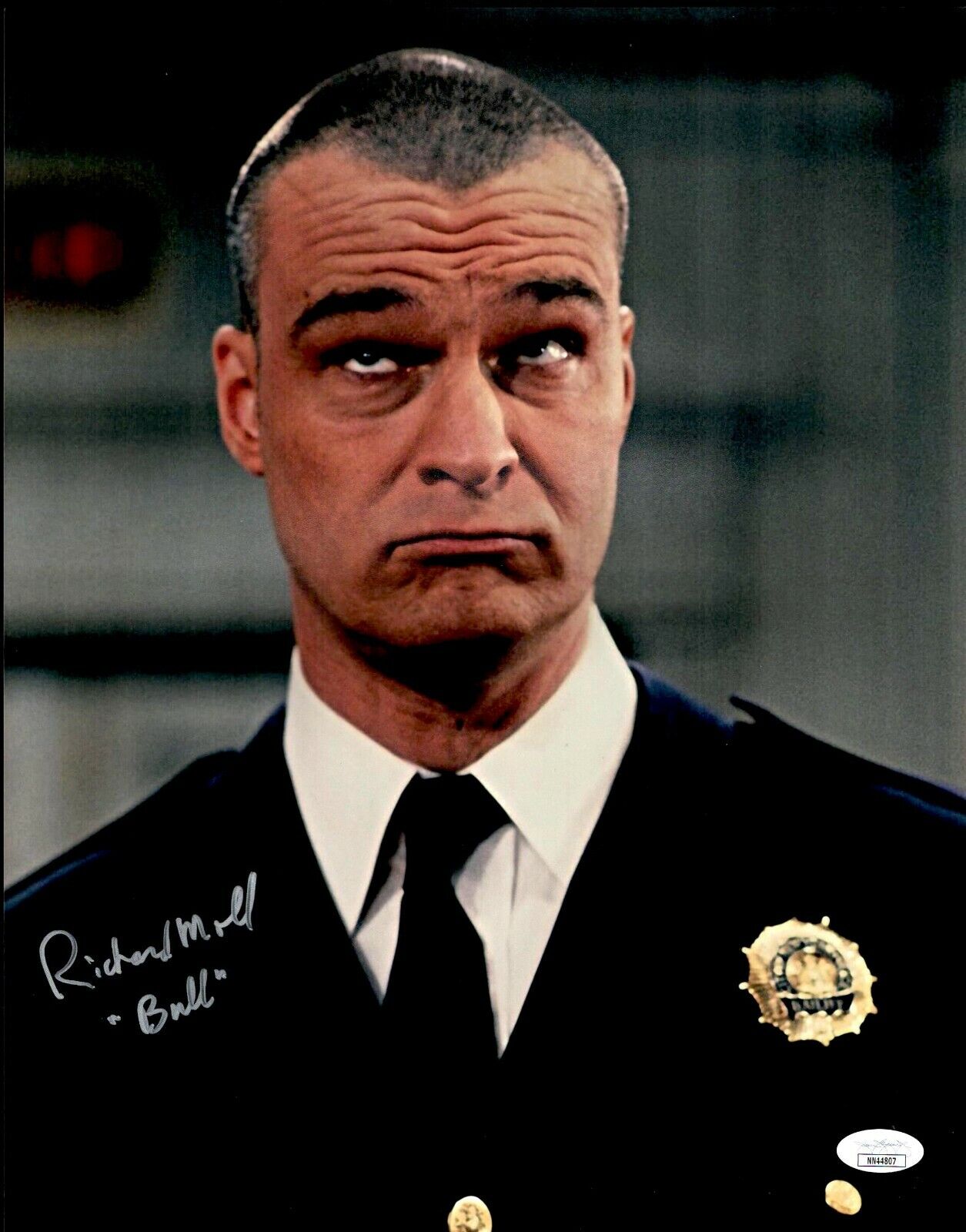 RICHARD MOLL Signed 11x14 Photo Poster painting NIGHT COURT Authentic Autograph JSA COA CERT