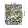 Four Seasons Of Summer-14CT Stamped Cross Stitch 40*51cm/15.75*20.08in