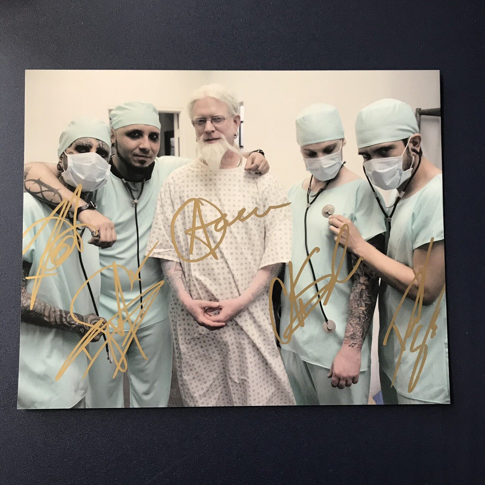 GEMINI SYNDROME FULL BAND SIGNED 8x10 Photo Poster painting SIGNED AUTOGRAPHED HOT PROOF COA