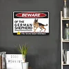 Beware Of Dog German Shepherd No Responsible For In Jury Or Death You Have Been Warned - Vintage Metal Signs - 30*40cm - Warning