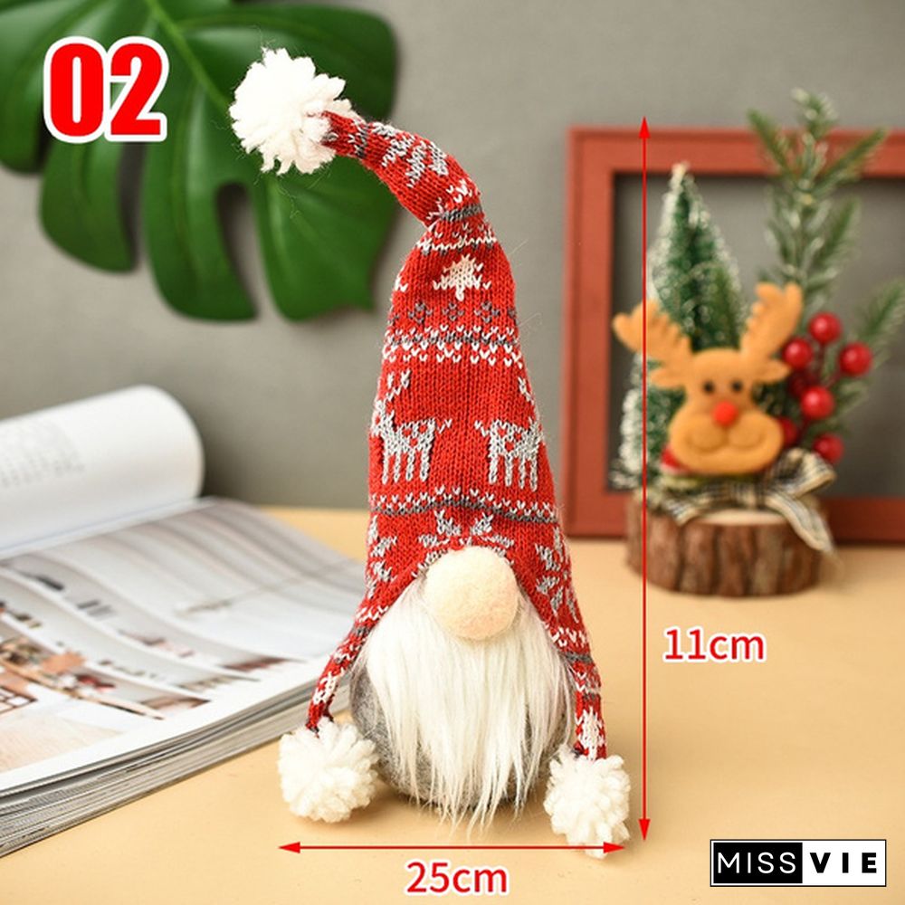 34Styles Elf Doll Ornaments Faceless Plush Doll Rudolph Gnomes Dwarf Santa Claus Swedish Tomte Dwarf